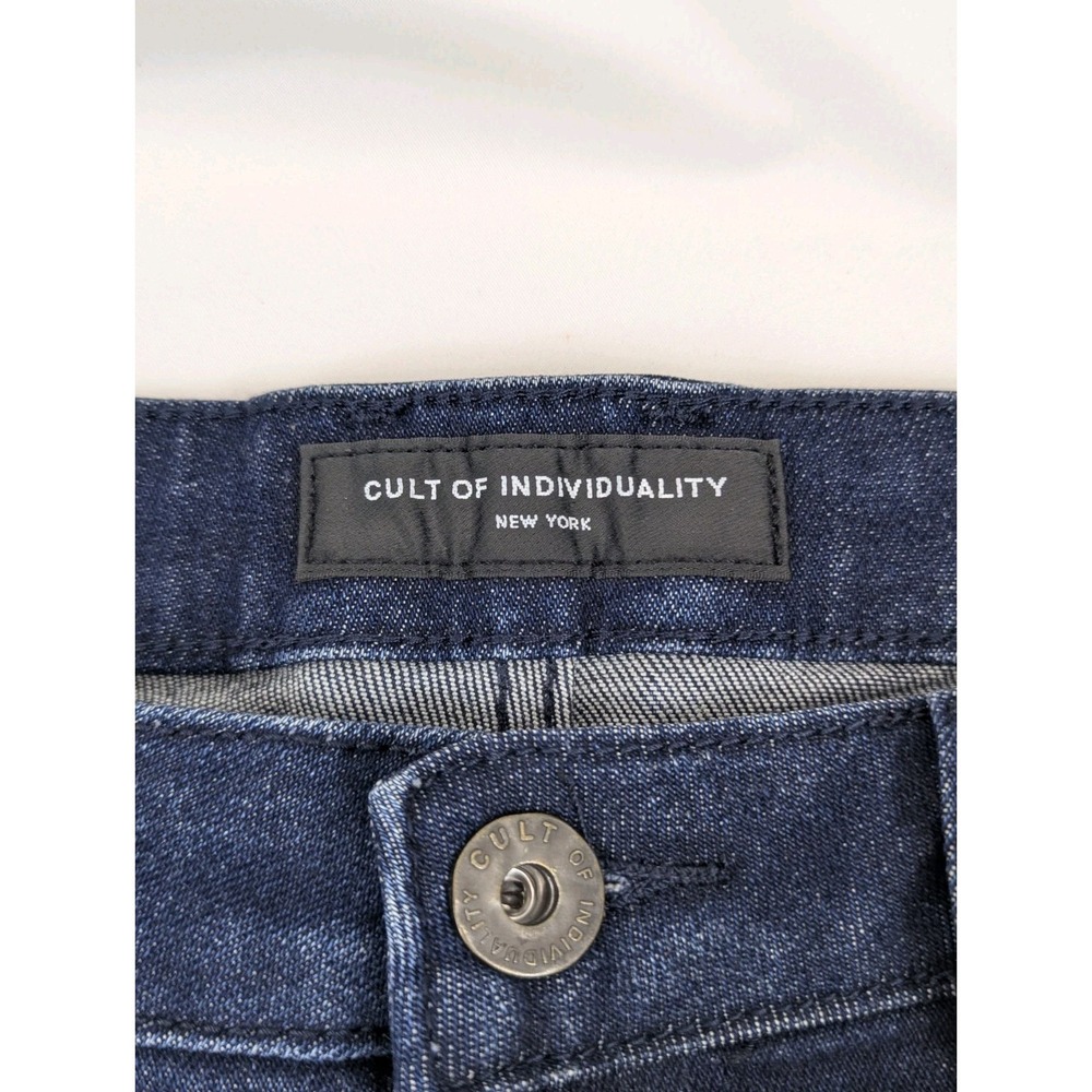 Cult of Individuality Vintage Heritage Jeans Mens 38x32 Punk Skinny‎ Dark Wash - Picture 7 of 14